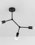 Lampa Sufitowa Klasyczna Metal Loft App736-3c Czarna