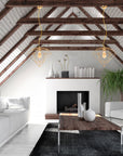 LAMPA WISZĄCA DIAMENT METAL LOFT APP562-1CP Jasne Złoto