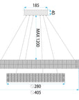 LAMPA WISZĄCA LED KRYSZTAŁOWA MS006-CP Chrom 7
