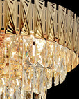Lampa Wisząca Z Kryształami G061-CP 80CM ZŁOTA 7