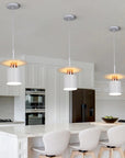 Lampa Wisząca APP1146-1CP Biało Różowe Złoto 7