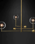 Lampa Wisząca Szklane Kule 3 Szt APP918-3CP Złota 7