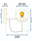 LAMPA ŚCIENNA KINKIET APP910-1W E27 7
