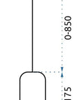Lampa Wisząca Betonowa APP997-1CP B Czarna 7