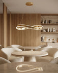 LAMPA SUFITOWA WISZĄCA SWE068-CP 80cm ZŁOTA 7