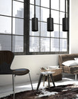 LAMPA SUFITOWA WISZĄCA APP609-1C Czarna 7