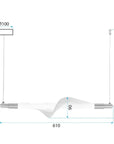 LAMPA WISZĄCA LED G011-CP BIAŁY/ZŁOTY 7
