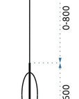 Lampa Sufitowa Wisząca Szklana Metalowa APP549-1CP Złota 7