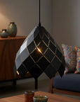 Lampa Sufitowa Wisząca Metalowa APP338-1CP Czarna 7