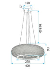 Lampa Sufitowa Wisząca Boho APP1908-3CP 7