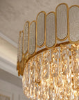 Lampa Wisząca Z Kryształami SWE107-CP 50cm Złota 7