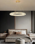 LAMPA SUFITOWA WISZĄCA LED APP1768-CP Złota 60cm 7