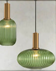Lampa Sufitowa Wisząca Szklana APP465-1CP Zielona 7