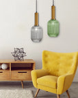 Lampa Sufitowa Wisząca Szklana APP459-1CP Zielona 7