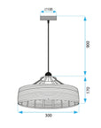 Lampa Wisząca Boho APP1317-1CP 7