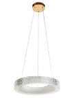LAMPA WISZĄCA LED MS001-CP Różowe Złoto 40cm 7