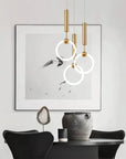 LAMPA WISZĄCA LED LHJ059-1CP Złota Szczotkowana 7