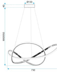 LAMPA WISZĄCA LED G078-1CP ZŁOTA 7