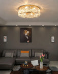 LAMPA KRYSZTAŁOWA PLAFON APP1728-6C 50 Cm ZŁOTA 7