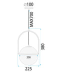 Lampa Wisząca APP1674-1CP 7