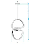 LAMPA WISZĄCA LED G069-CP Złota 7