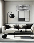 Lampa Kryształowa Wisząca APP1651-6CP Black 7