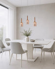 Lampa Sufitowa Wisząca Szklany Klosz APP1699-1CP AMBER B 7