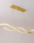 LAMPA SUFITOWA WISZĄCA LED LHJ028-CP 100cm Złota 7