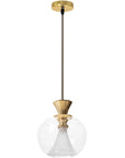 Lampa Sufitowa Wisząca Szklana Kula APP902-1CP Złota 7