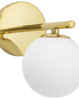 Lampa Ścienna Kinkiet Szklana Kula APP684-1W Złota 4