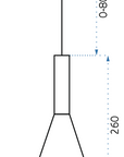 Lampa sufitowa LETIZ Szara