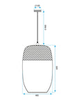 Lampa Sufitowa Wisząca Boho App1327-1cp