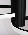 Lampa sufitowa plafon kryształowa APP1401-CW Czarna