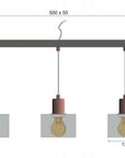 Lampa sufitowa wisząca CALI APP004-3CP
