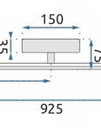 Lampa Kinkiet Do Salonu Led Neutralny 12w 92cm App583-1w
