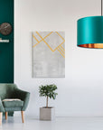 Lampa Wisząca 44cm APP955-1CP Niebieska