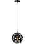 Lampa Sufitowa Metalowa Okrągła Kula App336-1cp Czarna