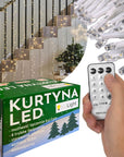 Kurtyna ZEWNĘTRZNA 304 LED z PILOTEM