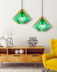 Lampa Sufitowa Wisząca Szklana APP453-1CP