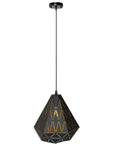 Lampa Sufitowa Trójkątna Geometryczna App252-1cp Czarna