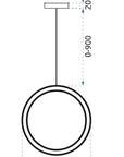 LAMPA SUFITOWA WISZĄCA GLAMOUR APP961-1CP Złota 8