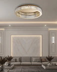 LAMPA KRYSZTAŁOWA PLAFON APP1719-C 40 Cm Złota 8