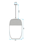 LAMPA SUFITOWA WISZĄCA BOHO APP1327-1CP 8