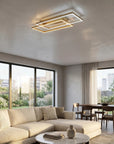 LAMPA SUFITOWA LED SWE060-C PLAFON ZŁOTA SZCZOTKOWANA 8