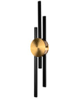 LAMPA ŚCIENNA KINKIET LED APP1437-W CZARNA/ZŁOTA 8