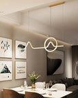 LAMPA WISZĄCA LED LHJ022-CP 120 Cm ZŁOTA 8
