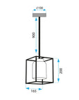 LAMPA SUFITOWA WISZĄCA APP1265-CP 8