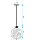 Lampa Wisząca Boho APP1320-1CP 8