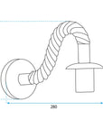 LAMPA ŚCIENNA KINKIET APP1466-1W 8