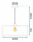 Lampa Wisząca APP1016-1CP 8